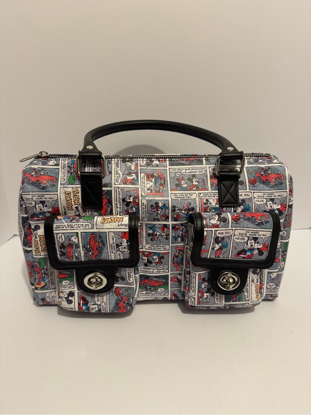 Authentic Disney Parks Mickey Mouse Comic Strip Satchel Bag
